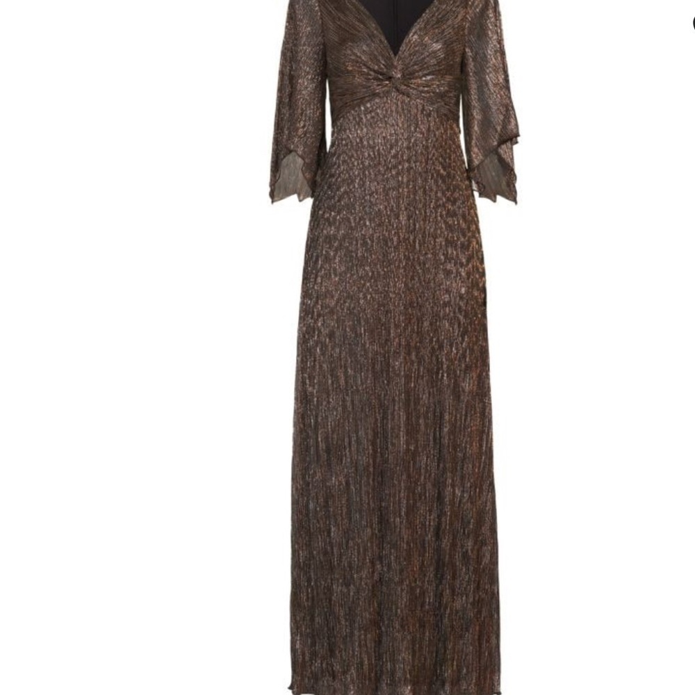 Marina Butterfly Sleeves Evening Gown - Picture 7 of 7
